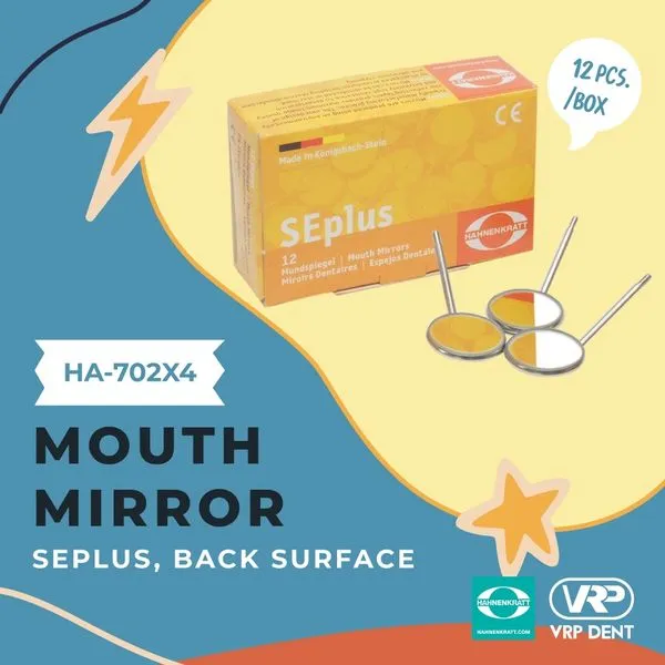 Mouth mirror back surface กระจกส่องปาก 1 กล่อง 12 ชิ้น 