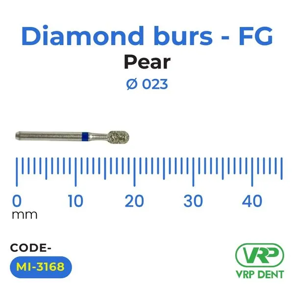 Microdont Diamond burs - FG Pear 023 1 pc. 