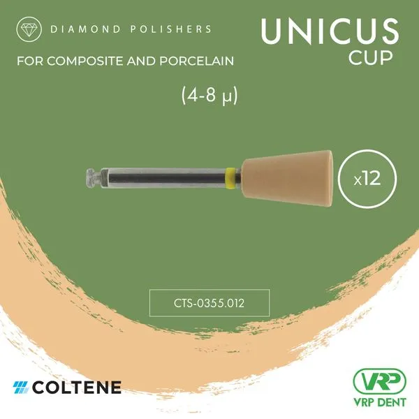Coltene KENDA Unicus Diamond Polishers (Step 2/3) Cup 12 pcs. 