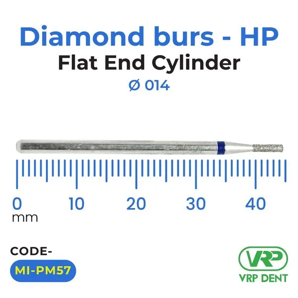 Microdont Diamond burs - HP Flat End Cylinder 1 pc. 014