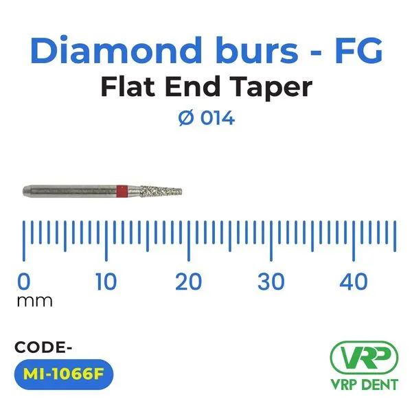 Microdont Diamond burs - FG Flat End Taper 1 pc. 014