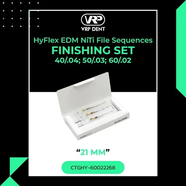 HyFlex EDM FINISHING SET 40/.04; 50/.03; 60/.02  Size 21 mm.