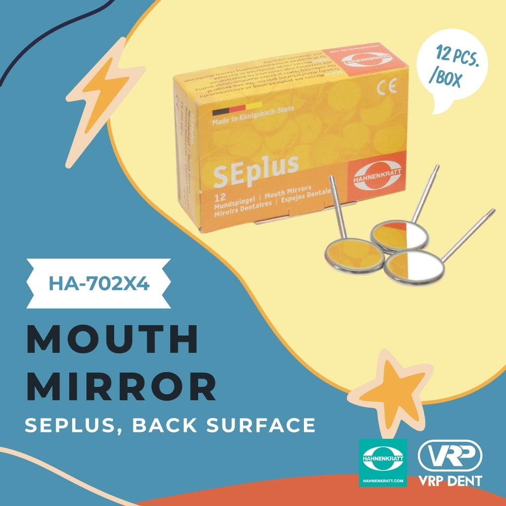 Mouth mirror back surface กระจกส่องปาก 1 กล่อง 12 ชิ้น 