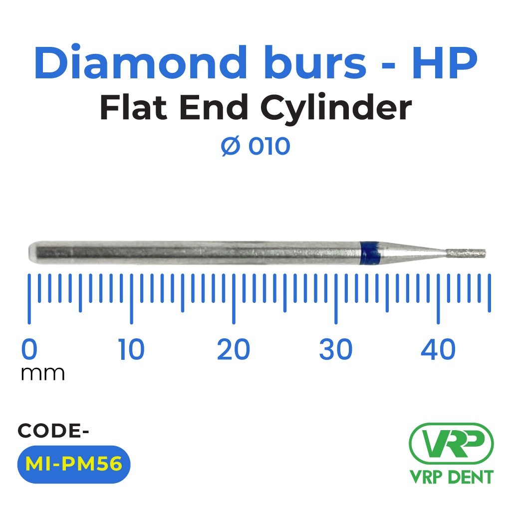 Microdont Diamond burs - HP Flat End Cylinder 1 pc. 010