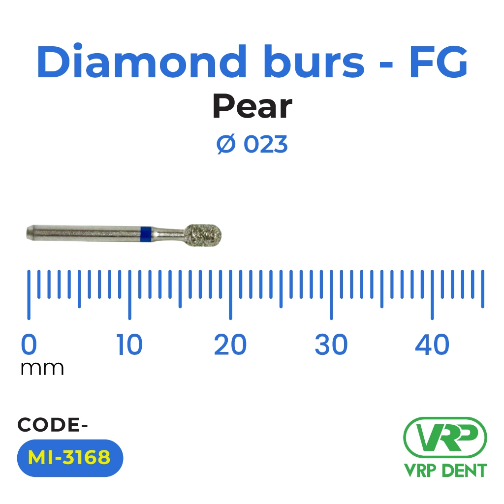Microdont Diamond burs - FG Pear 023 1 pc. 