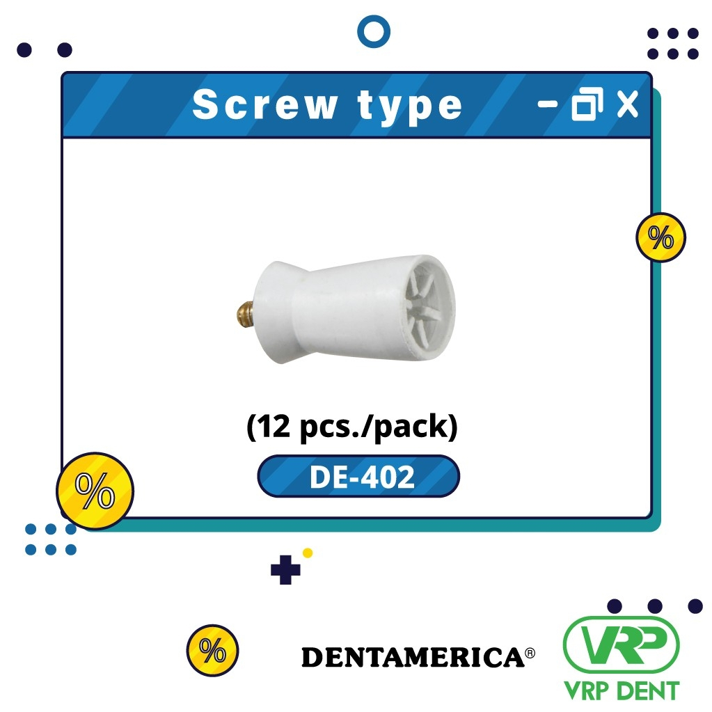 Dentamerica Rubber Cup Screw type 12 pcs./pack
