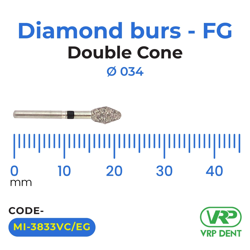 Microdont Diamond burs - FG Double Cone 1 pc. 034 
