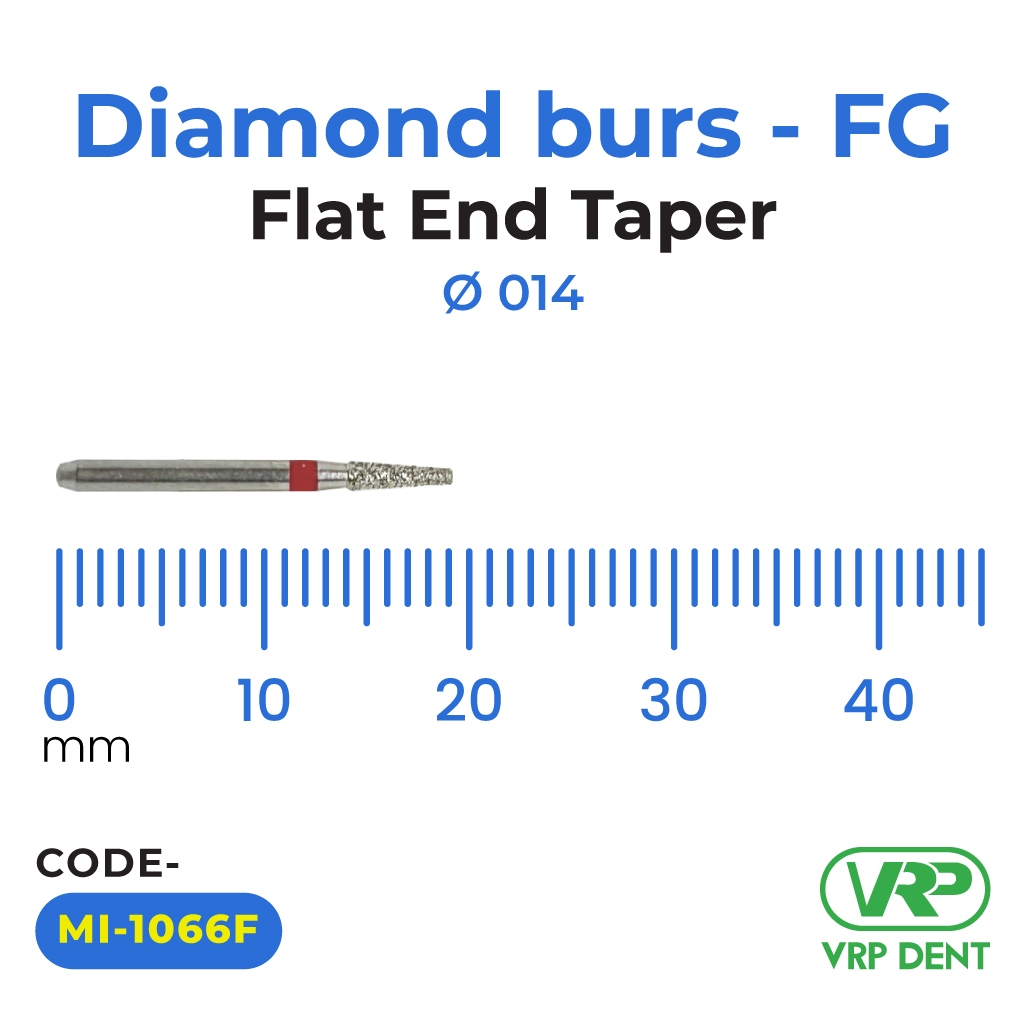 Microdont Diamond burs - FG Flat End Taper 1 pc. 014