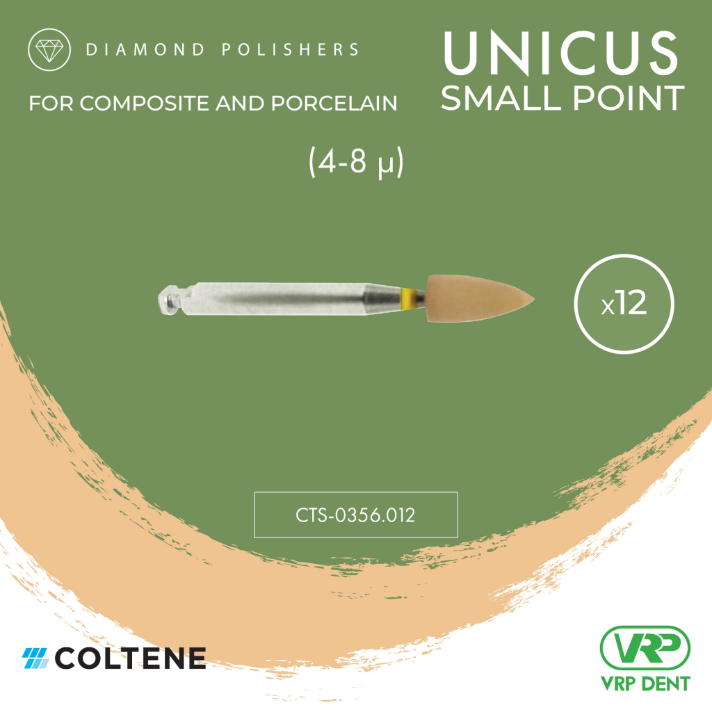 Coltene KENDA Unicus Diamond Polishers (Step 2/3) Small point 12 pcs. 