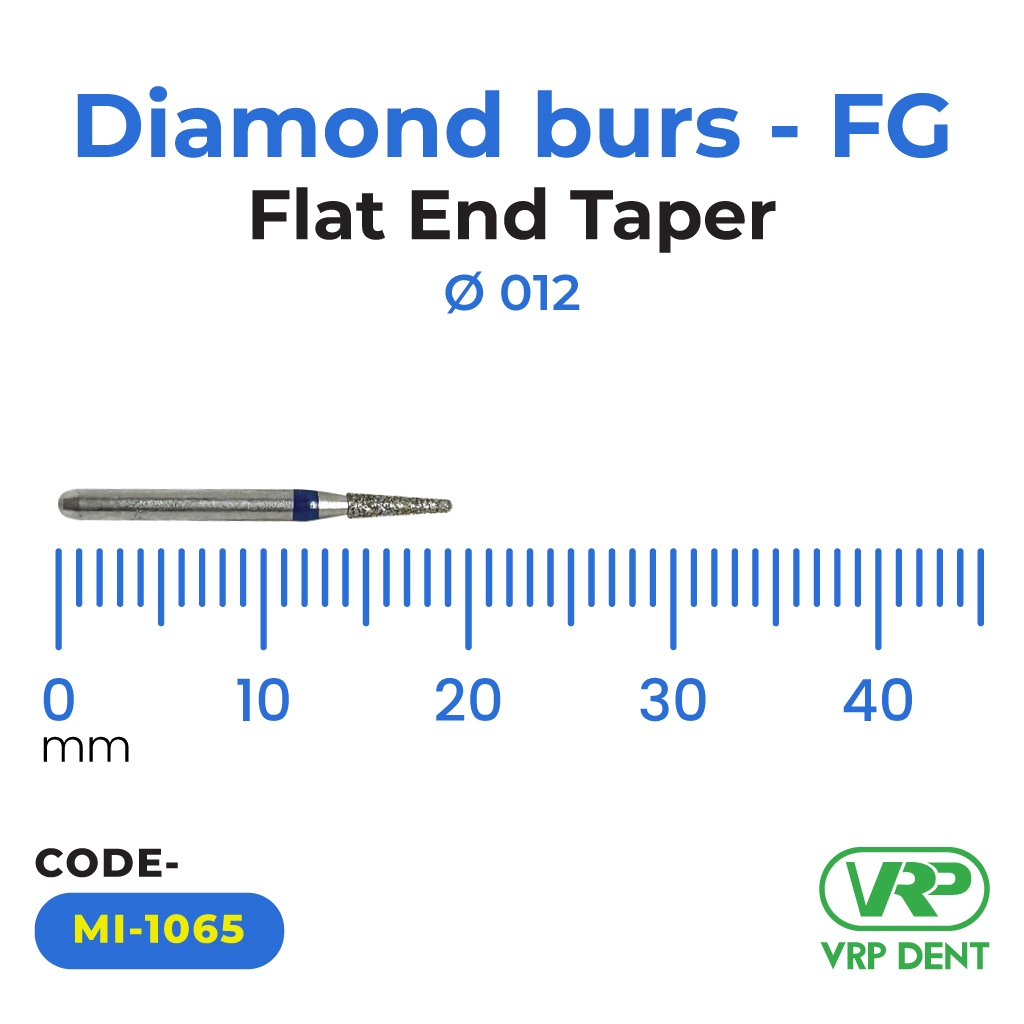 Microdont Diamond burs - FG Flat End Taper 1 pc. 012