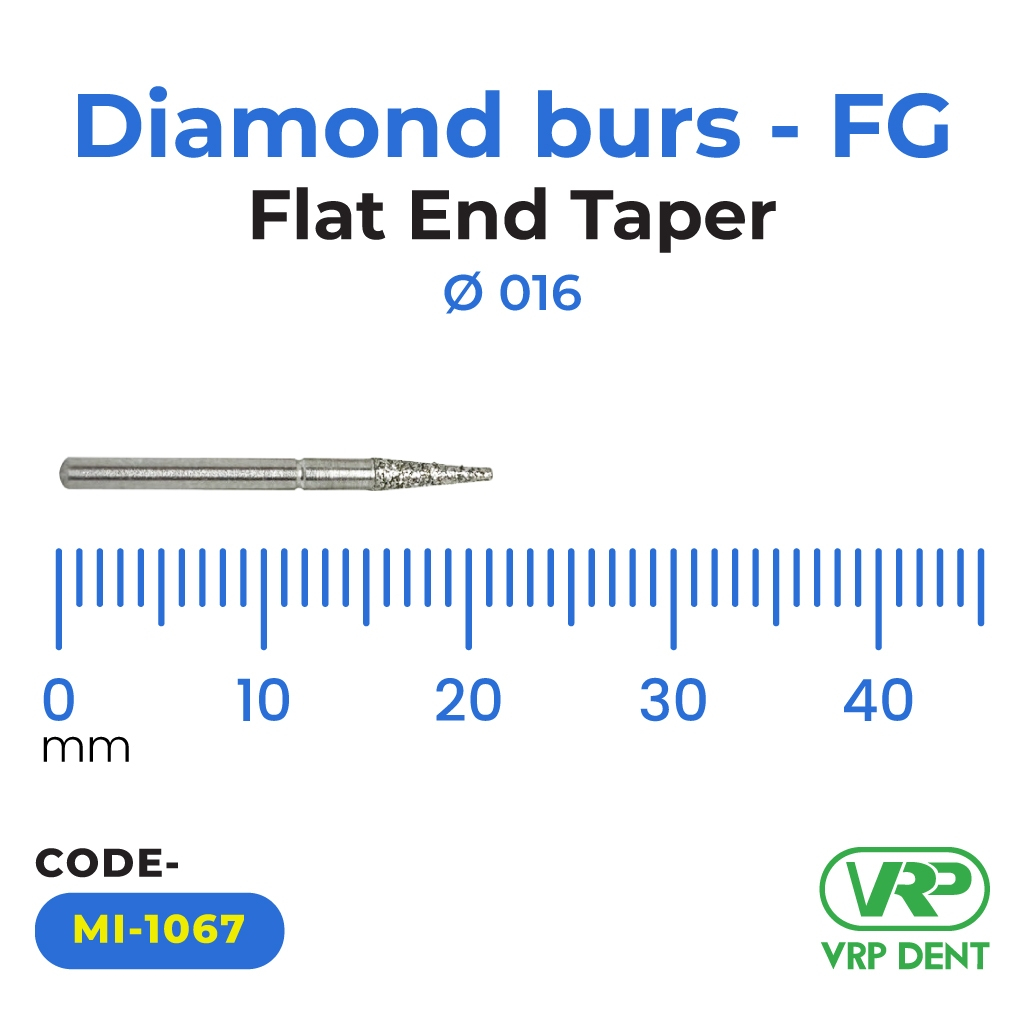 Microdont Diamond burs - FG Flat End Taper 1 pc. 016