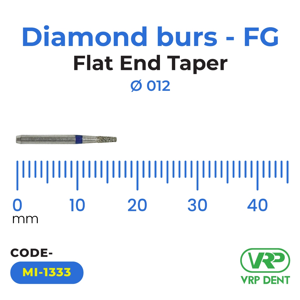 Microdont Diamond burs - FG Flat End Taper 1 pc. 012