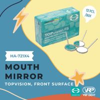 Mouth mirror front surface กระจกส่องปาก 1 กล่อง 12 ชิ้น 