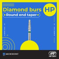 Microdont Diamond burs - HP Round End Taper 029 1 pc. 