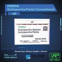 Coltene Guttapercha Points Conventional 100 pcs. ขนาด XF