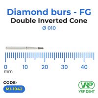 Microdont Diamond burs - FG Double Inverted Cone 010 1 pc. 