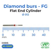 Microdont Diamond burs - FG Flat End Cylinder 1 pc. 012
