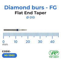 Microdont Diamond burs - FG Flat End Taper 1 pc. 010