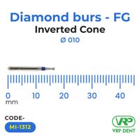 Microdont Diamond burs - FG Inverted Cone 1 pc.  010