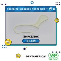 Dentamerica POLYBITE Disposable Impression Bite Registration Trays Sideless posterior 1 กล่อง บรรจุ 50 ชิ้น