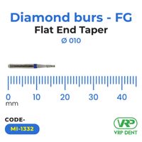 Microdont Diamond burs - FG Flat End Taper 1 pc. 010